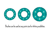 Blue Southwestern Circle Frames, a Pattern Graphic by Melissa Held Designs (Thumbnail 3 of 3)
