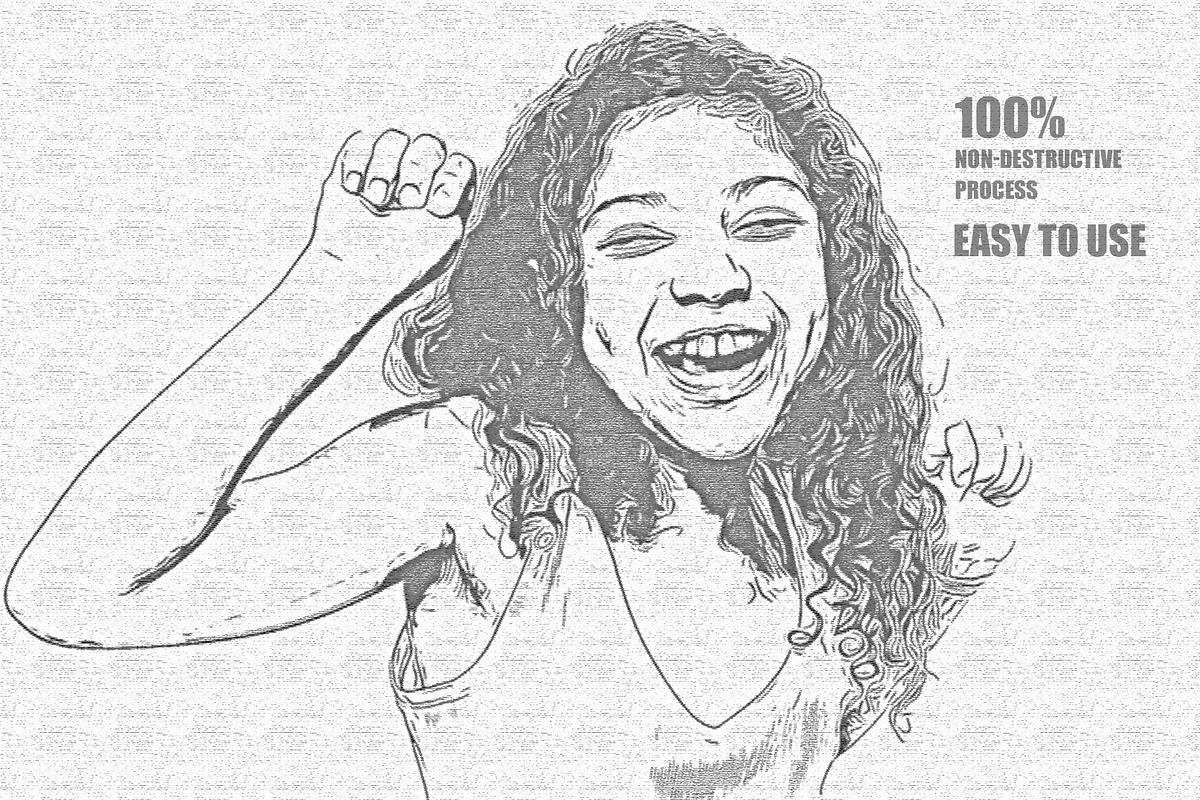 Old Sketch Art Effect, an Action Add-On by DesignCave (Photo 5 of 5)