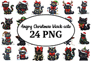 Angry Christmas black cats, an Object Graphic by Pixxel_Studio (Thumbnail 6 of 6)
