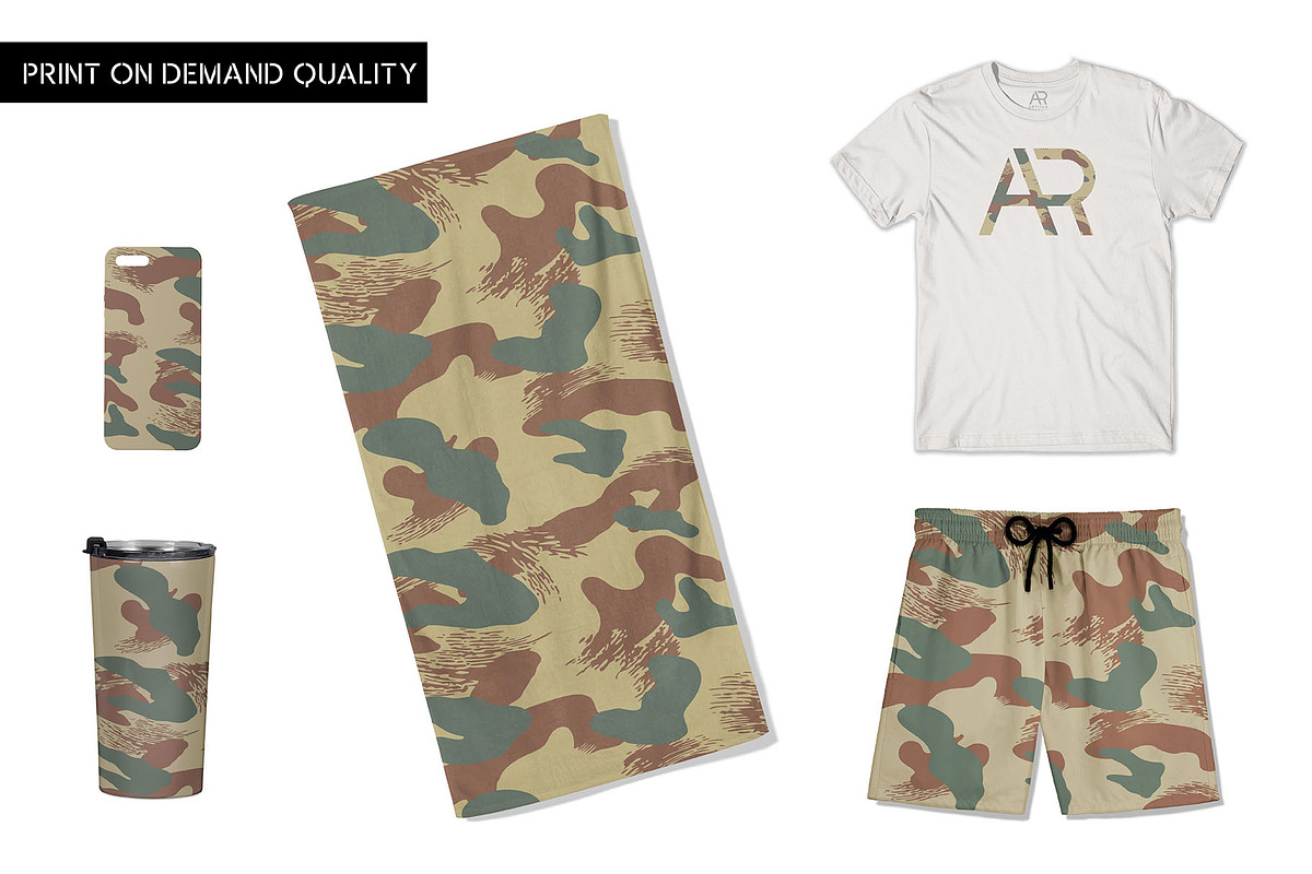 BELGIAN BRUSHSTOKE CAMO PATTERN, a Pattern Graphic by Article Reform (Photo 3 of 3)