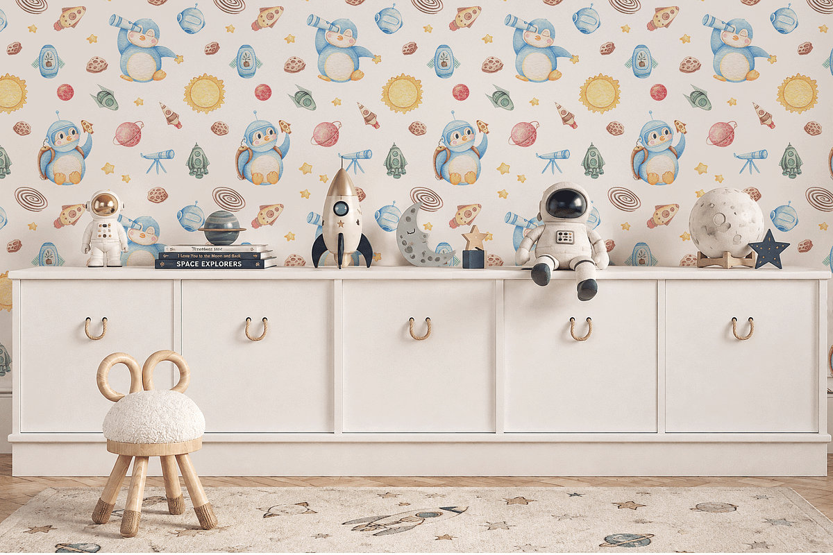 Space Penguin Clipart & Patterns, a Pattern Graphic by Lagniappe Art (Photo 13 of 15)