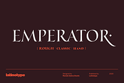 Emperator, a Serif Font by Latinotype (Thumbnail 1 of 15)
