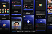 AI Meeting Video Mobile Apps UI Kit, an UI Kit Template by Creative Perspective (Thumbnail 4 of 5)