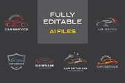 Car Service Logo Collection, a Branding & Logo Template by YUDesignStore (Thumbnail 2 of 11)