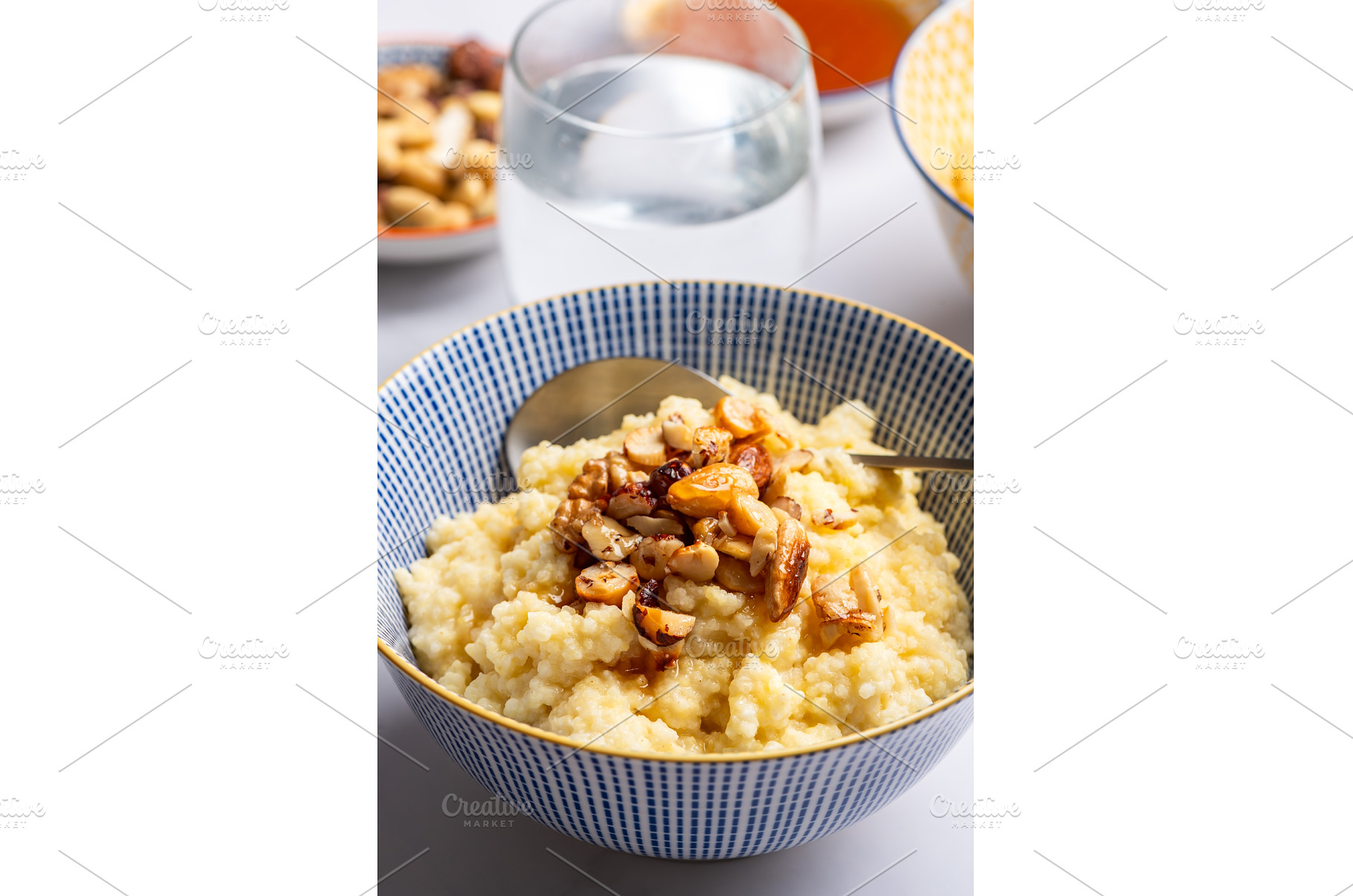 Millet porridge with mixed nuts, a Food & Drink Photo by MAnuta