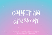 California Dreamin', a Handwritten Font by Miss Tiina (Thumbnail 1 of 5)