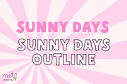 Sunny Days Font Duo, a Sans Serif Font by Miss Tiina (Thumbnail 1 of 5)