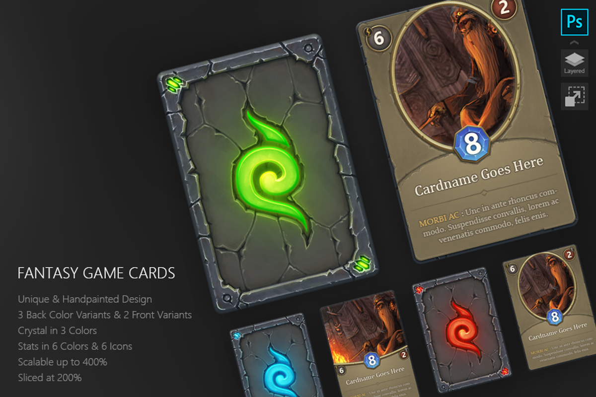 Fantasy Game Cards 5, a Graphic by EvilSystem (Photo 1 of 5)
