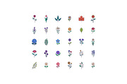 30 Elements Colorful of Flowers, an Illustration by Victoruler (Thumbnail 3 of 5)