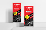 Gym Fitness Rollup Banner, a Stationery Template by graphix_shiv (Thumbnail 3 of 3)