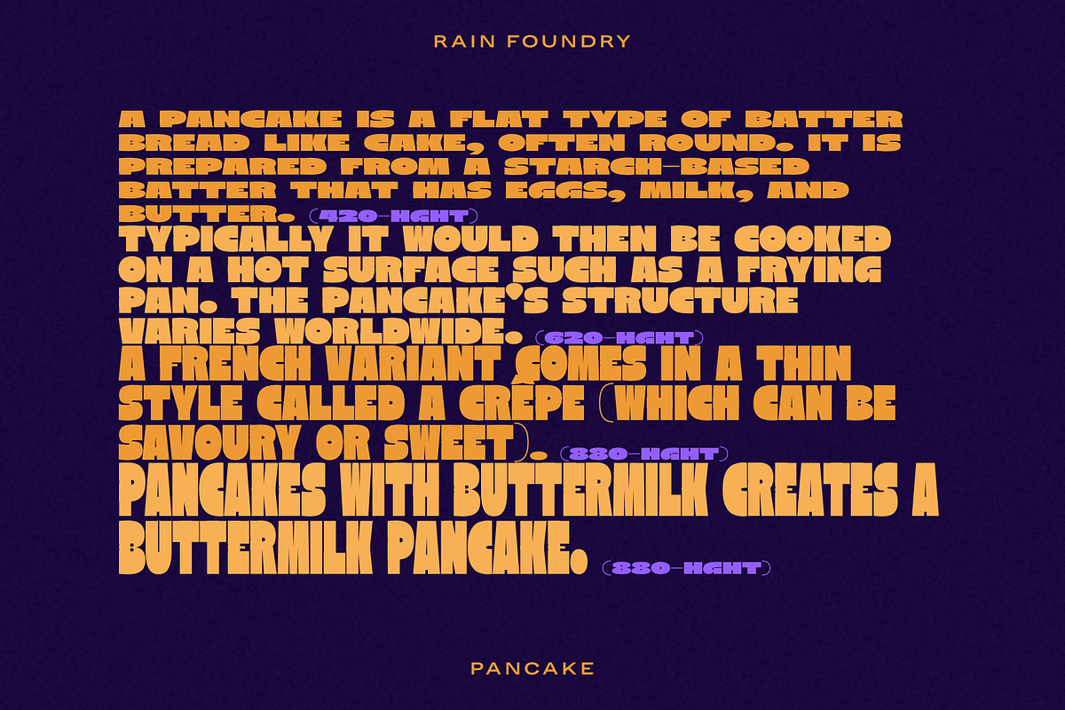Pancake (Variable), a Sans Serif Font by Rain Foundry (Photo 6 of 9)