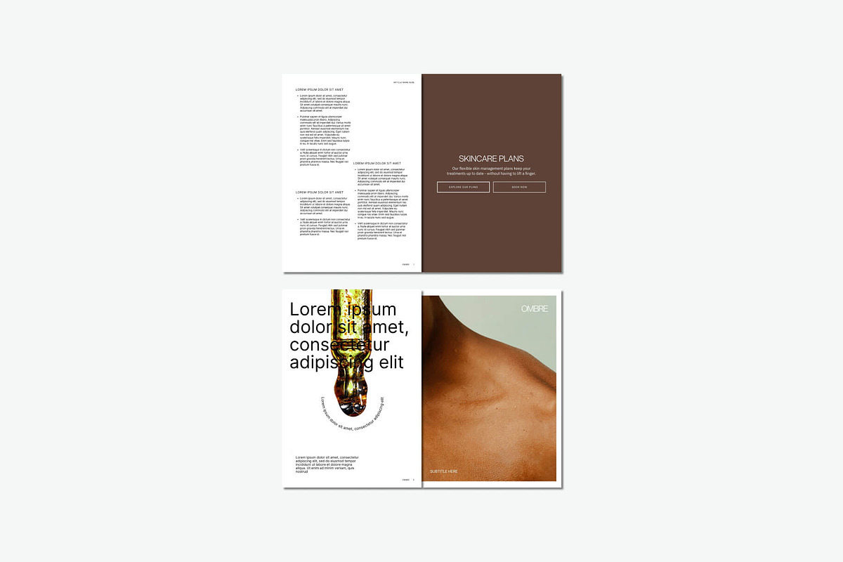 Ombre Beauty Magazine Template, a Magazine Template by Gem Media (Photo 2 of 4)