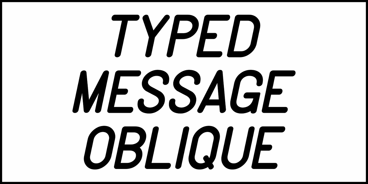 Typed Message JNL, a Font by Jeff Levine Fonts (Photo 4 of 5)