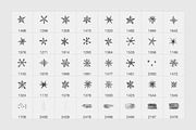 Watercolor snowflakes brushes (PS), a Brush Add-On by Little Bean (Thumbnail 7 of 7)