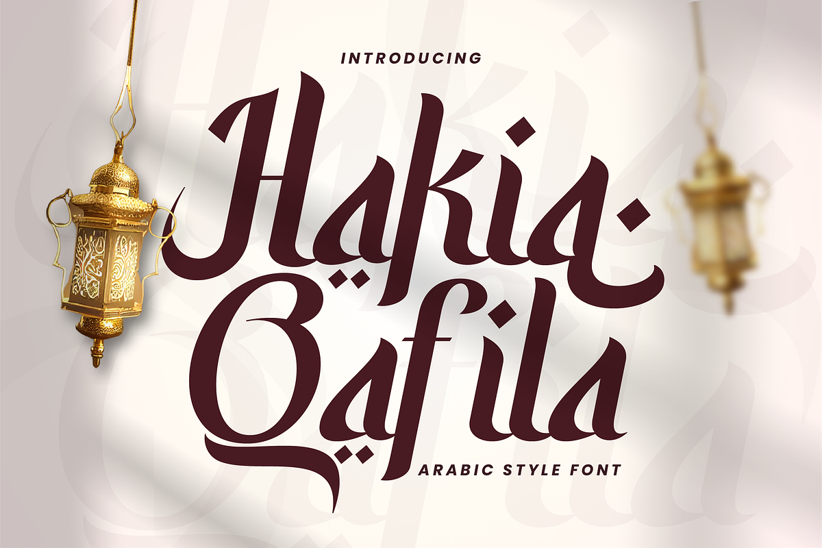 Hakia Qafila – Arabic Style Font, a Serif Font by Randi Irvan | Rvandtype (Photo 1 of 10)