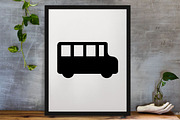School Buses Silhouette SVG, a Technology Illustration by newminddesign (Thumbnail 3 of 3)