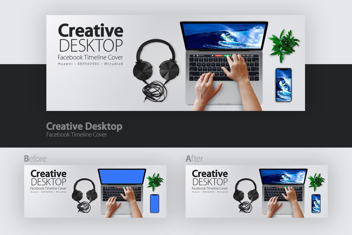 Facebook Creative Desktop Cover 2, a Social Media Template by ydlabs