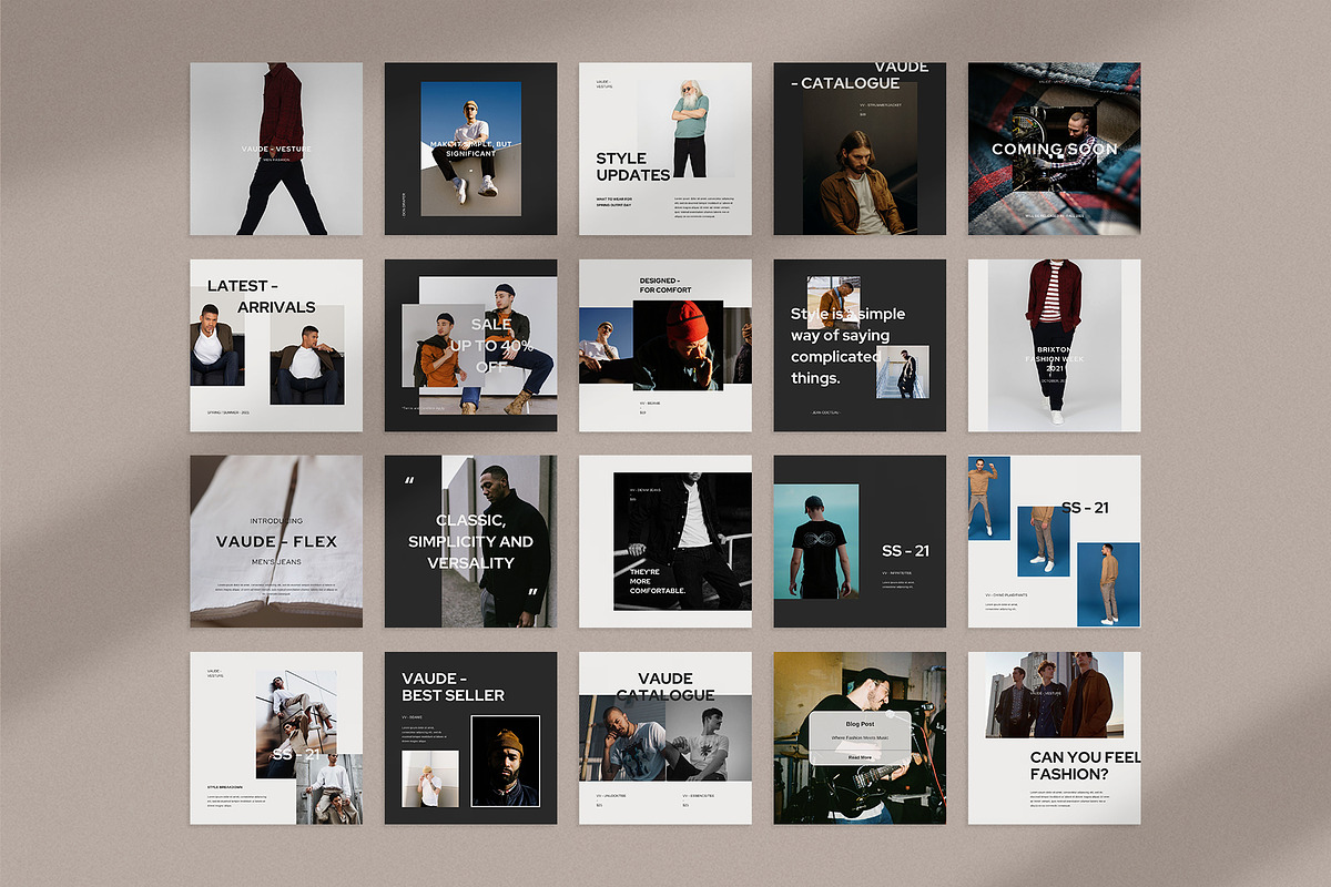 Vaude Instagram Pack | PS & Canva, a Social Media Template by Visuel Colonie® (Photo 13 of 15)