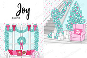 Joy Scene, a Seasonal Illustration by GlamArtZhanna (Thumbnail 3 of 3)