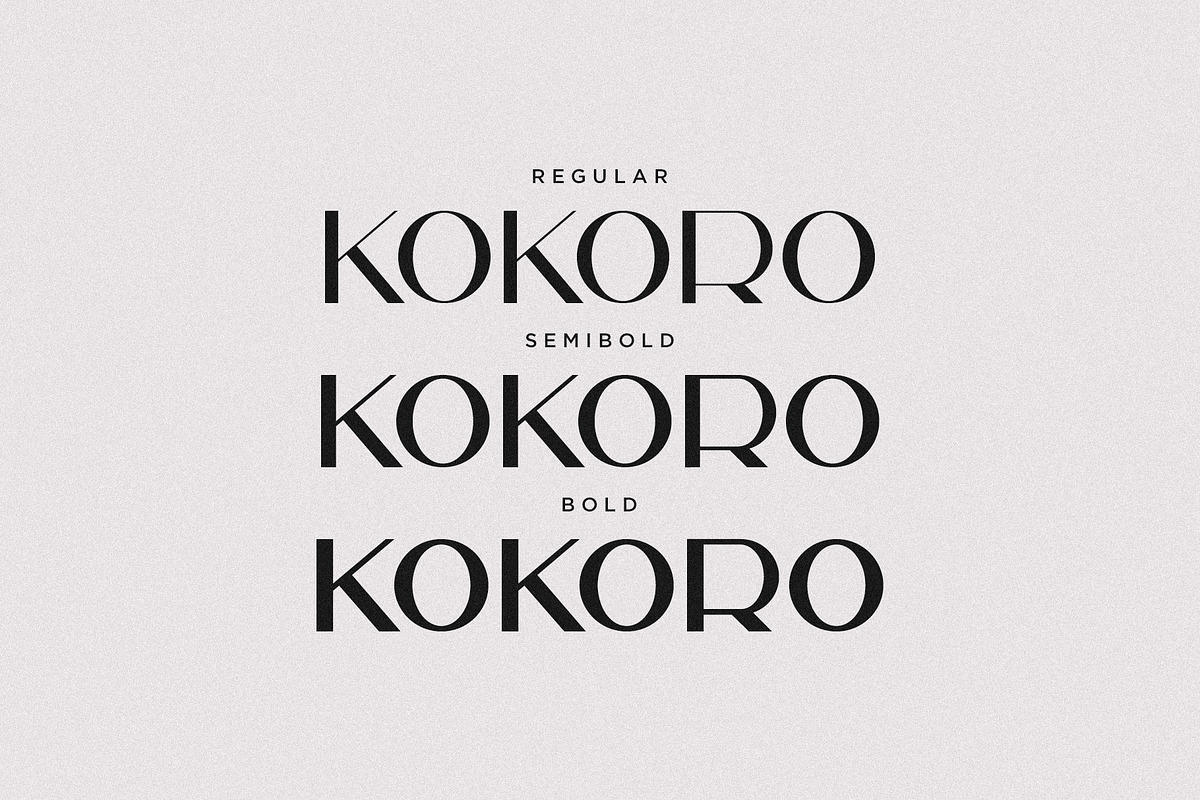 Kokoro - Modern Sans Serif, a Sans Serif Font by Mikhail Kitsune (Photo 8 of 9)
