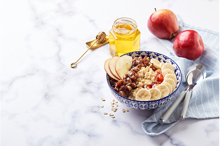 Homemade oatmeal for breakfast with, a Food & Drink Photo by Irina Burakova