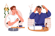 Men beauty & skin care routine set, a Person Illustration by Good Studio (Thumbnail 4 of 4)