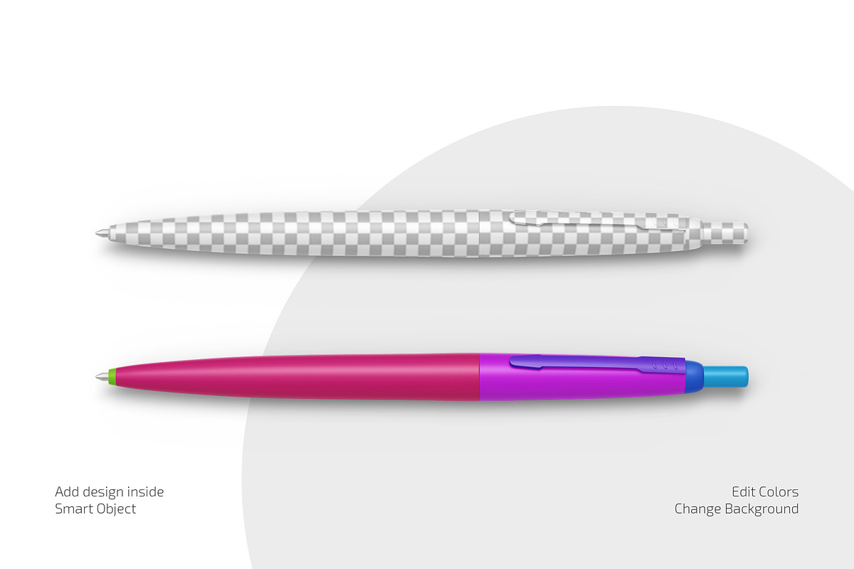 Ballpoint Pen Mockup Set, a Pens & Pencil Mockup by Country4k (Photo 2 of 4)