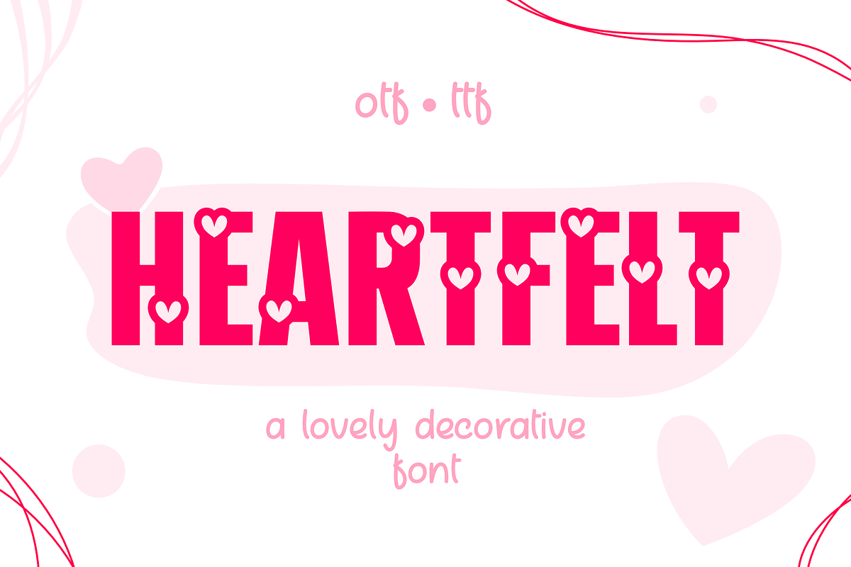 Heartfelt Font, a Sans Serif Font by RADesigns21 (Photo 1 of 7)