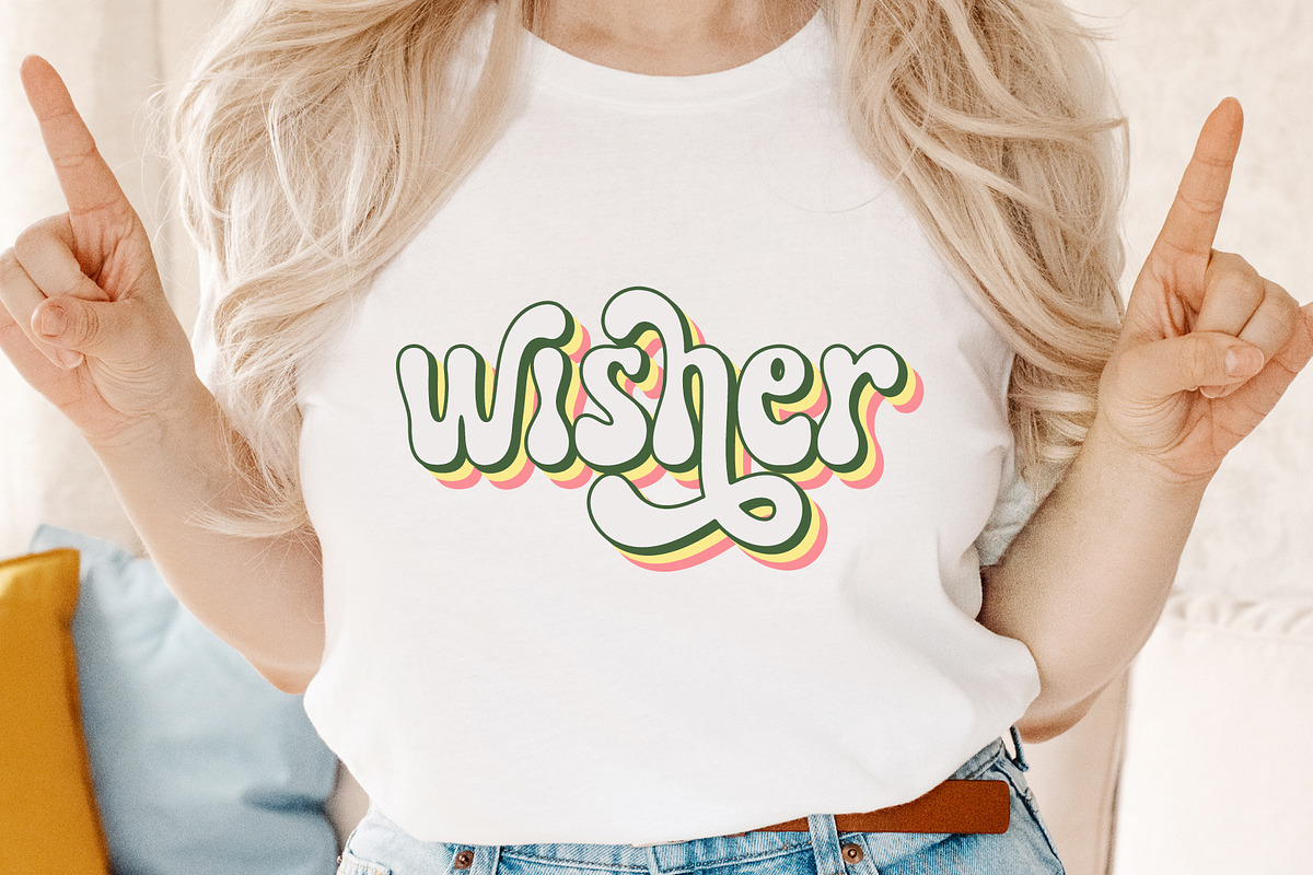 Retro Chicken - Cute Vintage Font, a Handwritten Font by Airotype (Photo 4 of 15)