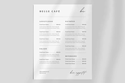 1 Page Simple Menu Template Canva, a Marketing Template by frommakertomaker (Thumbnail 2 of 7)