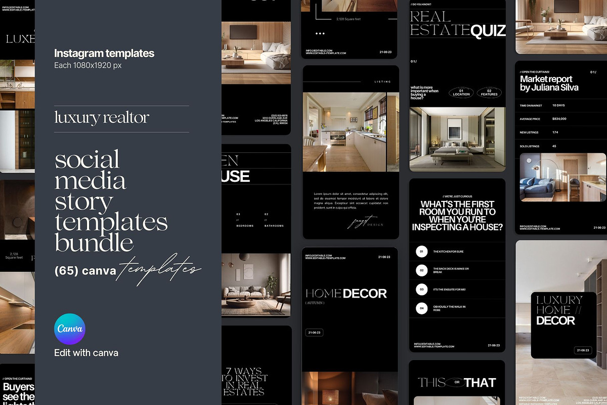 Real Estate Social Media Template, a Social Media Template by Prapti Design (Photo 1 of 10)