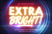 Extra Bright Text Effect, an Action Add-On by Blacknull (Thumbnail 1 of 4)