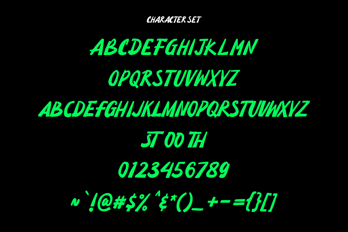 Frakend Handwritten Display Font, a Sans Serif Font by Maulana Creative (Photo 5 of 8)