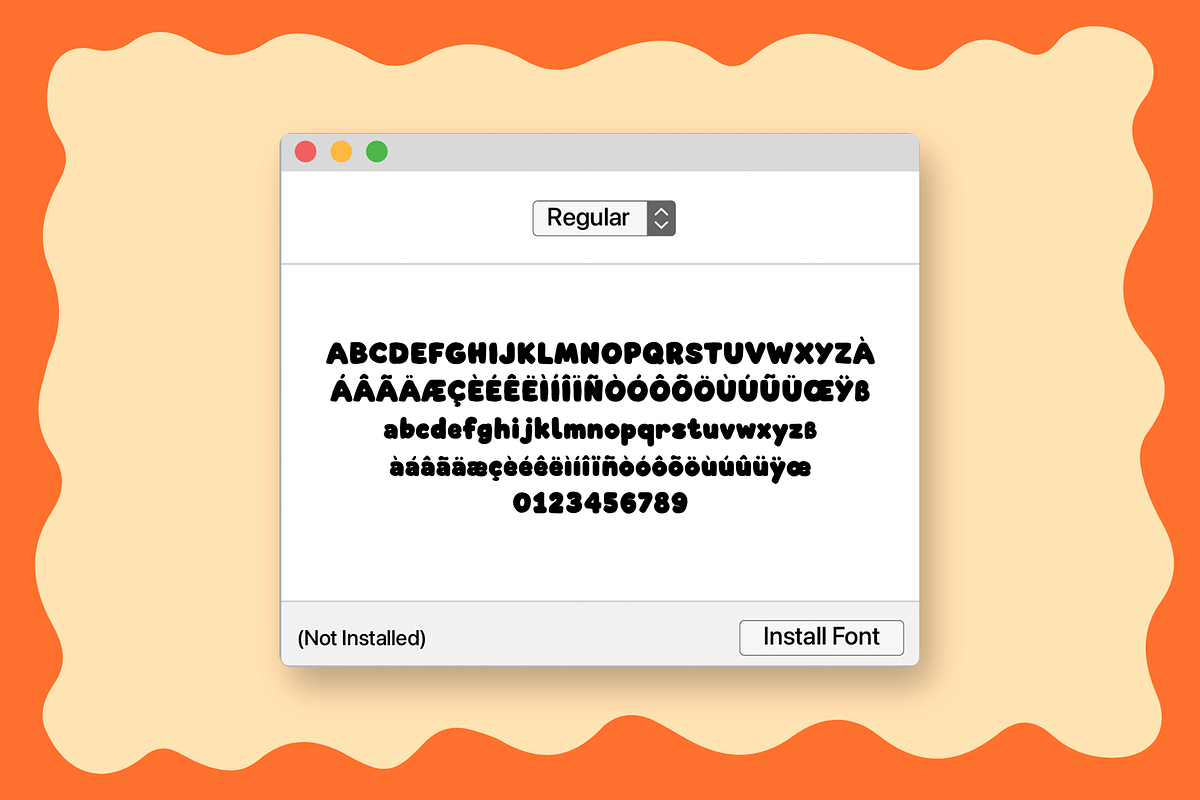 A Chunky Retro Handwritten Font, a Handwritten Font by Nonceni (Photo 15 of 16)
