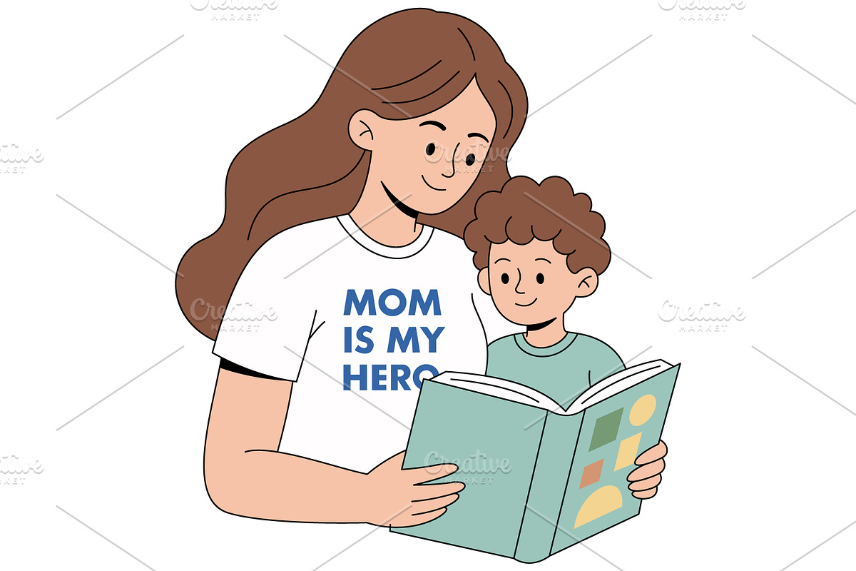 Mom Is My Hero Mother's Day T-Shirt, a Person Illustration by Ghagra (Photo 2 of 7)