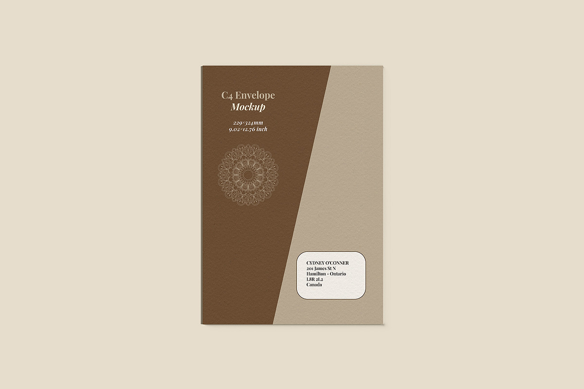 Envelope C4 Mockup - 12 Views, a Packaging Mockup by Illusiongraphic (Photo 10 of 24)