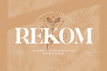 Rekom  Elegant Serif Font Typeface