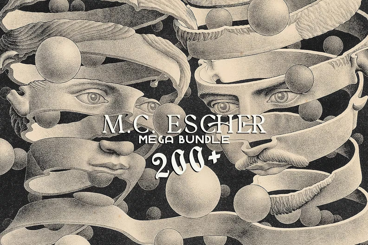 Maurits Cornelis Escher Mega Bundle, a Person Illustration by Digital Museum (Photo 3 of 11)