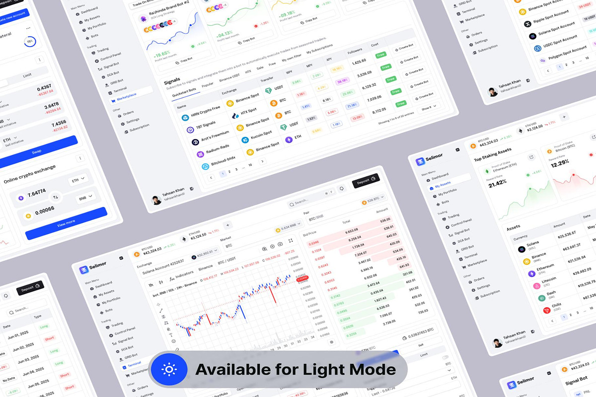 AI Crypto Trading Marketplace Wallet, an UI Kit Template by Lumina_ui_ux202 (Photo 4 of 7)