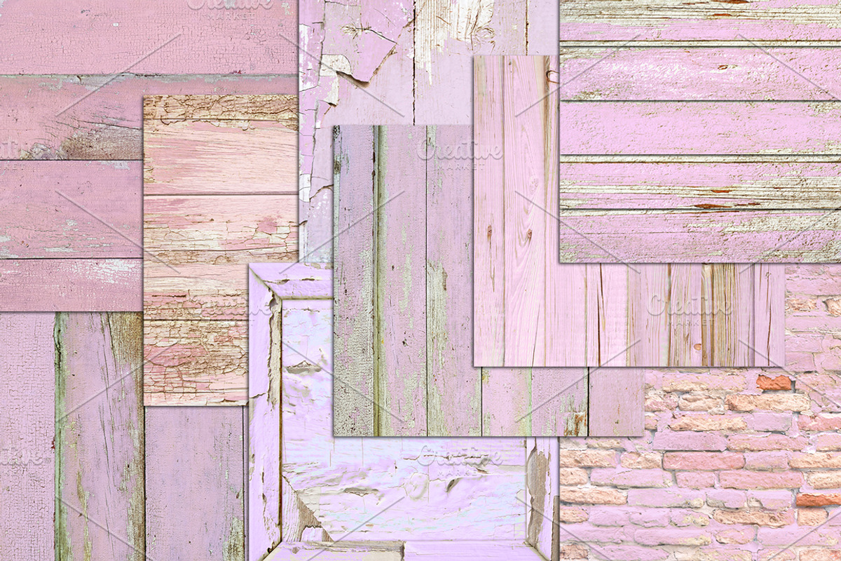 WOOD WALL TEXTURE PINK BRICK, a Texture Graphic by Area (Photo 4 of 4)