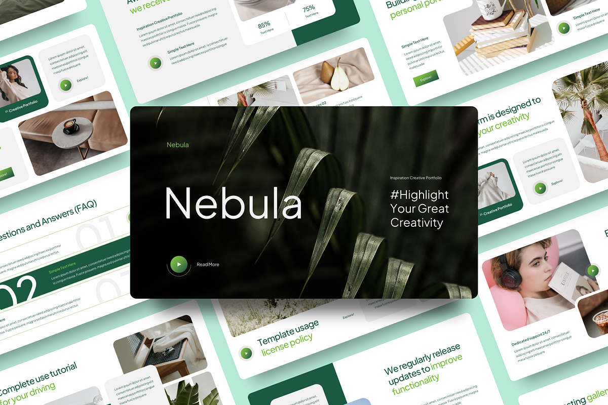 Creative Portfolio PowerPoint, a Presentation Template by YossyOneStd (Photo 1 of 6)
