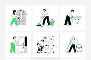 Cleaning Service Illustrations, a Person Illustration by Vectors Market (Thumbnail 5 of 7)