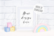 Nursery Frame Mockup, a Mockup by Pixomize (Thumbnail 1 of 2)