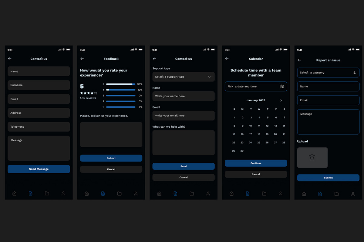 Contact , Feedback Calendar Form App, an App Template by nagaredesignstudio (Photo 2 of 2)
