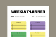 Daily and Weekly Planner Template, a Stationery Template by MightyDesign (Thumbnail 4 of 8)