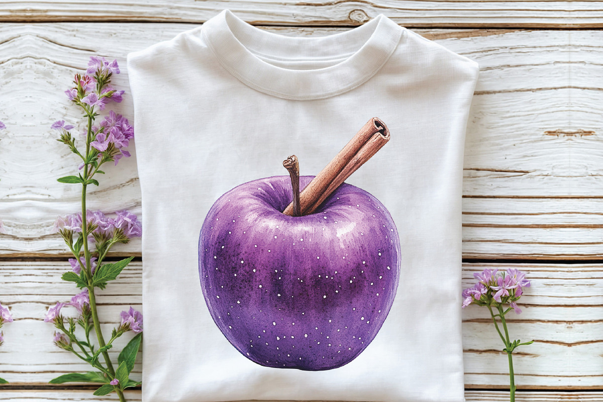 Watercolor Lavender Fall Clipart, an Illustration by CraftArtStudio (Photo 3 of 6)