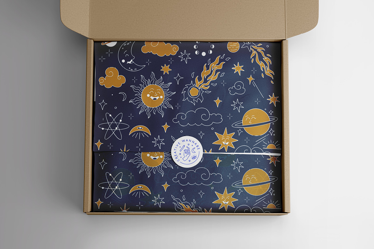 Celestial Dreams – Cosmic Vectors, a Decorative Illustration by Creative Wannabe (Photo 4 of 7)