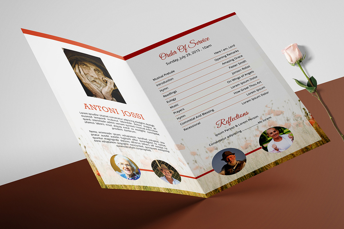 Funeral Program Template v998, a Brochure Template by Template Shop (Photo 3 of 5)