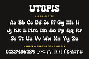 Utopis - Retro Groovy Font, a Script Font by AQR Studio (Thumbnail 7 of 9)