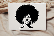 Afro Girl SVG Bundle of 24 Files, a Person Illustration by VectorMarketplace (Thumbnail 4 of 9)